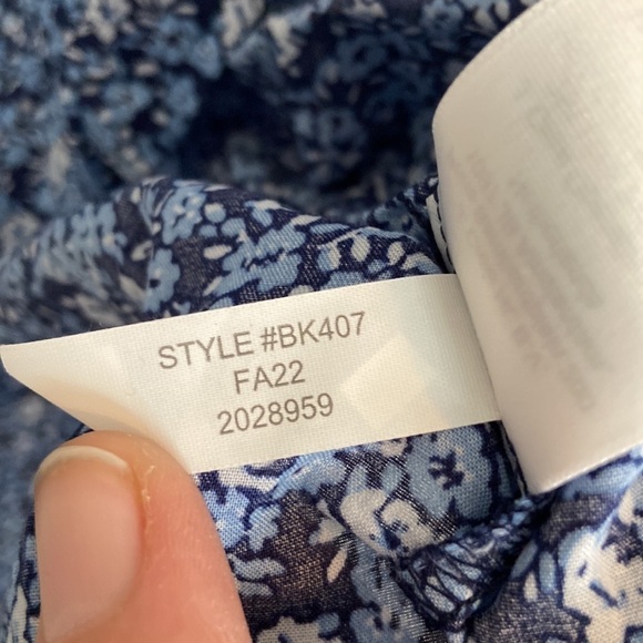 J crew Printed ruffle-trim peasant top - Picture 6 of 6